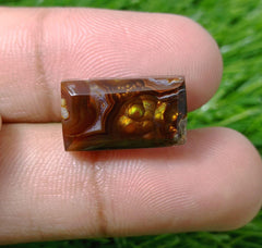 12ct Faceted Mexican Fire Agate,  Rare Fire Agate - Perfect gemstone Gift, Rare Gemstone than Diamonds, Dimensions - 19x10 mm