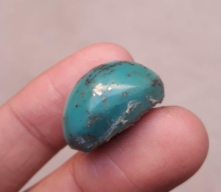 Natural Turquoise with Pyrite - Green Matrix Turquoise - Shajri Feroza- 31.30ct 23x18x14mm