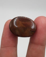 Unique Fortified Agate Cabochon - Sulaimani Aqeeq - 23x17mm