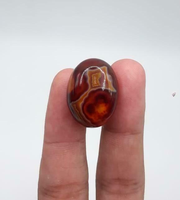 Fortified Agate - Sulaimani Aqeeq - 23x17mm