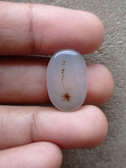 18ct Natural Dendritic Agate - Shajri Aqeeq - Dimension-23x16mm