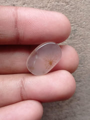 13ct Natural Dendritic Agate - Shajri Aqeeq - Dimension-20x13mm