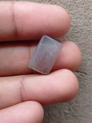 7ct Natural Dendritic Agate - Shajri Aqeeq - Dimension-17x11mm