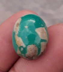 Natural Turquoise, Green Matrix Turquoise, Shajri Feroza, Real Firoza Stone,Dimensions-17.5x14mm