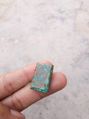 27.5ct Natural Turquoise, Green Matrix Turquoise, Shajri Feroza, Real Firoza Stone,Dimensions-25x16mm