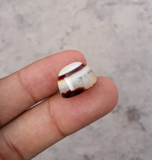 17.2ct Natural Eye Agate For Sale - Aqeeq - Dimension 16x13x11mm