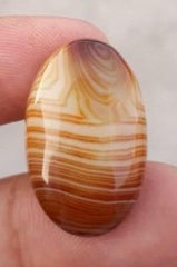 28ct Banded Agate -  Sulaimani Aqeeq - Dimension 27x17x7mm