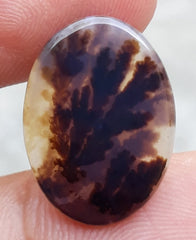 5.8ct Natural Dendritic Agate - Shajri Aqeeq