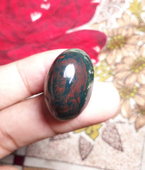 42ct Natural High Quality Blood Stone - Heliotrope - Dimension -27mm X 18mm
