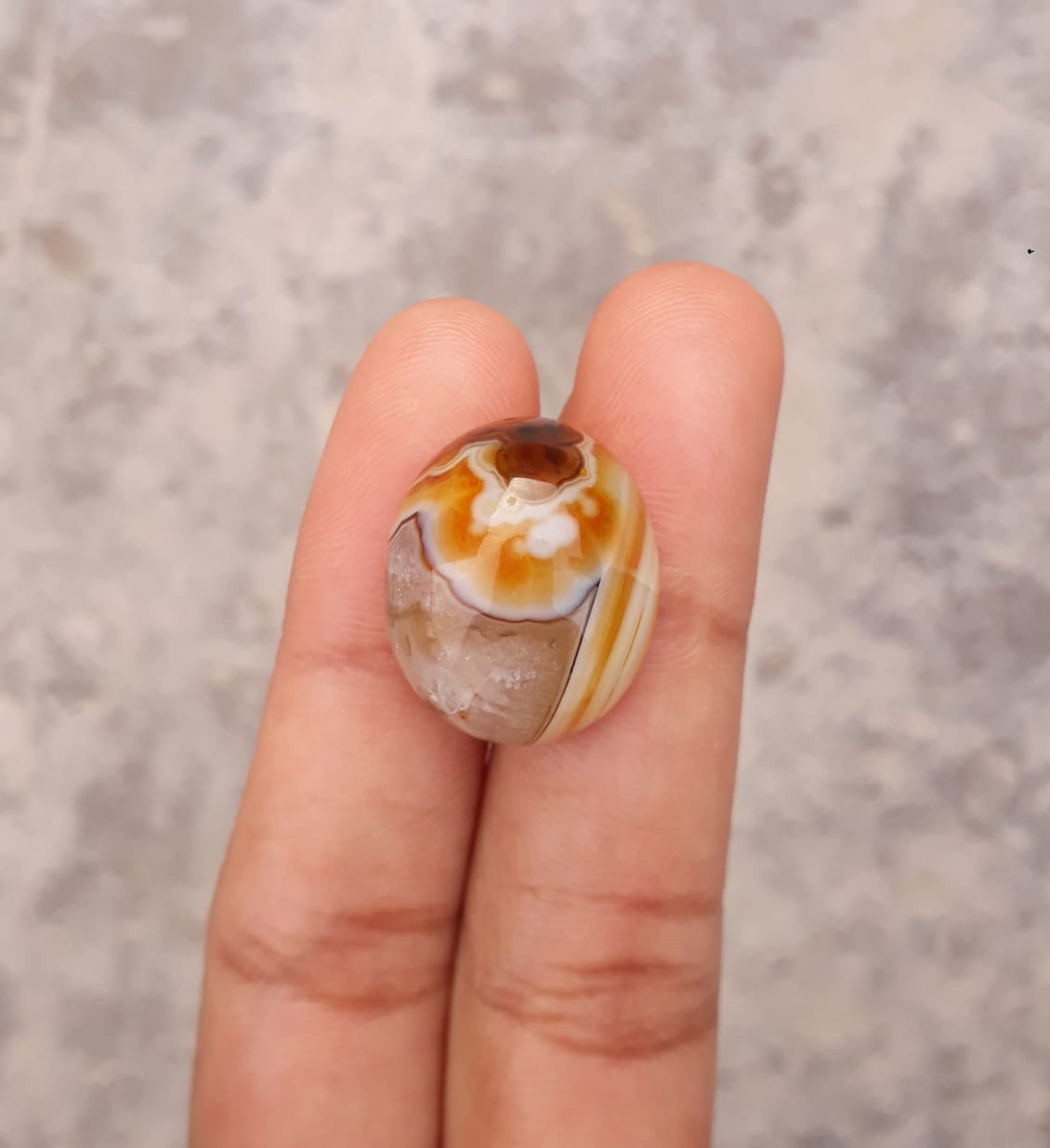 Yellow White Agate - Sulaimani Aqeeq