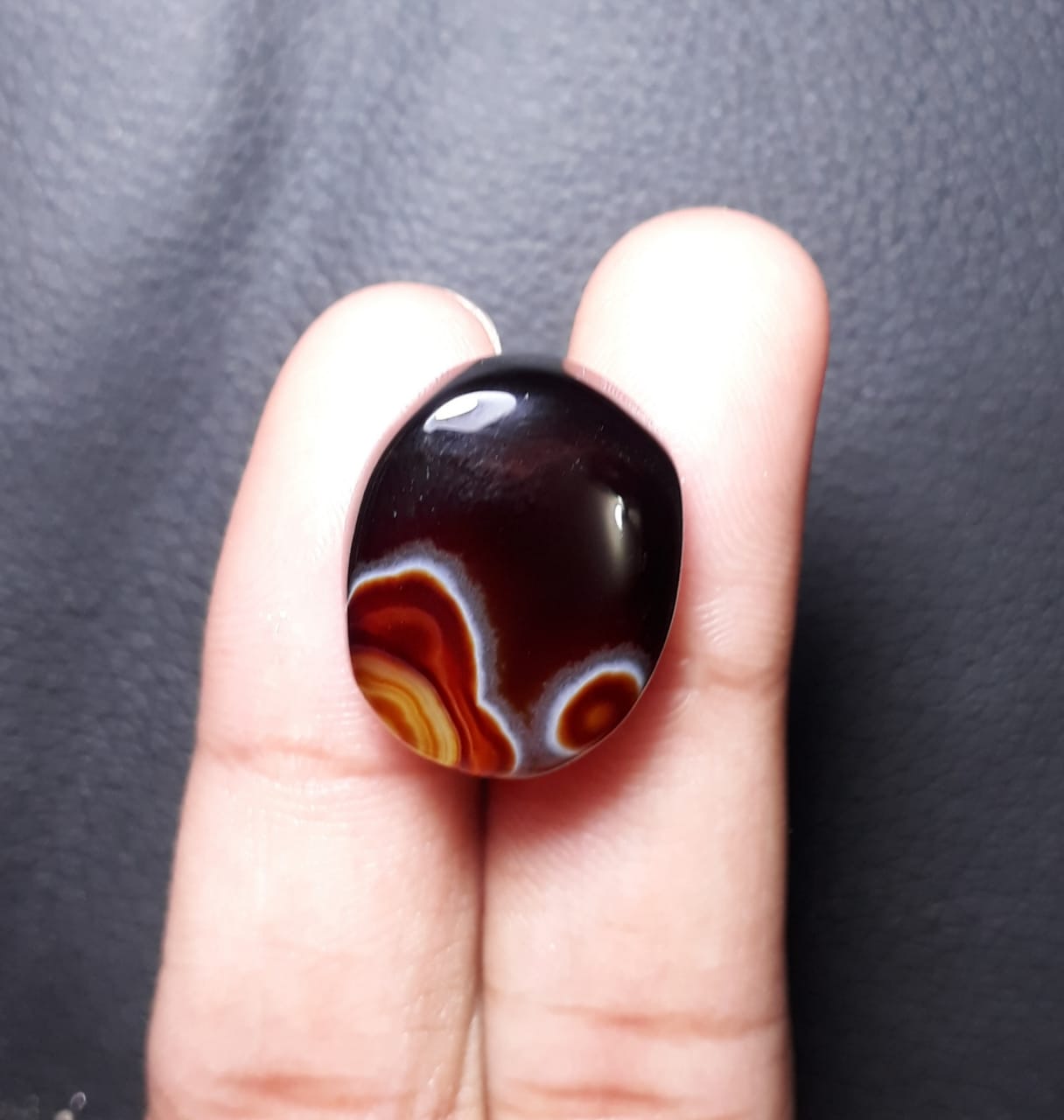 20.5ct Fortified Agate - Sulaimani Aqeeq - Dimension 20x16x7mm