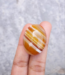 Natural Yellow Banded Agate - Sulaimani Aqeeq