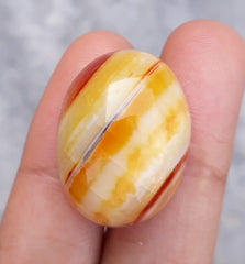 Natural Yellow Banded Agate - Sulaimani Aqeeq