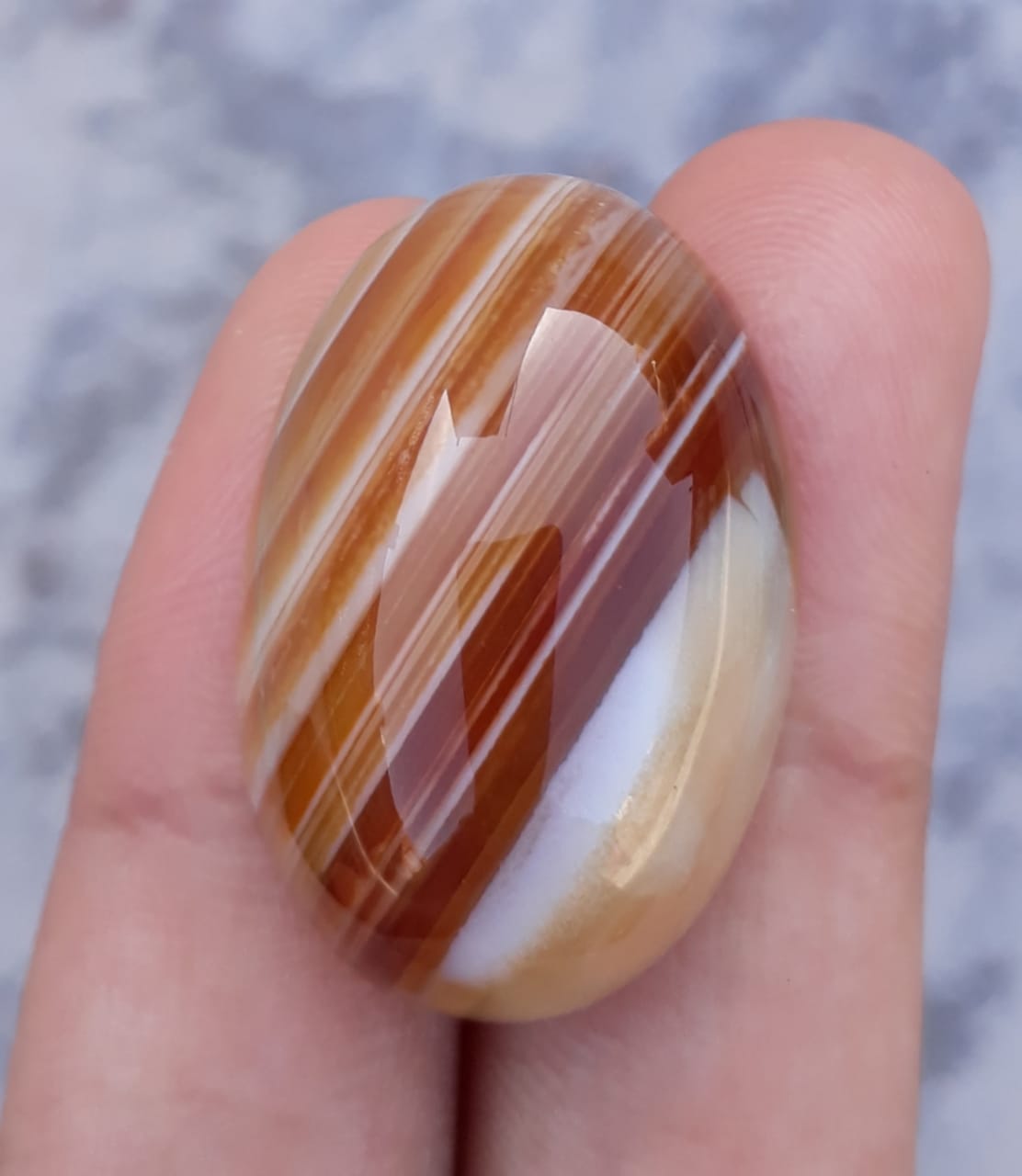 50ct Banded Agate - Sulaimani Aqeeq - 29x20x14mm