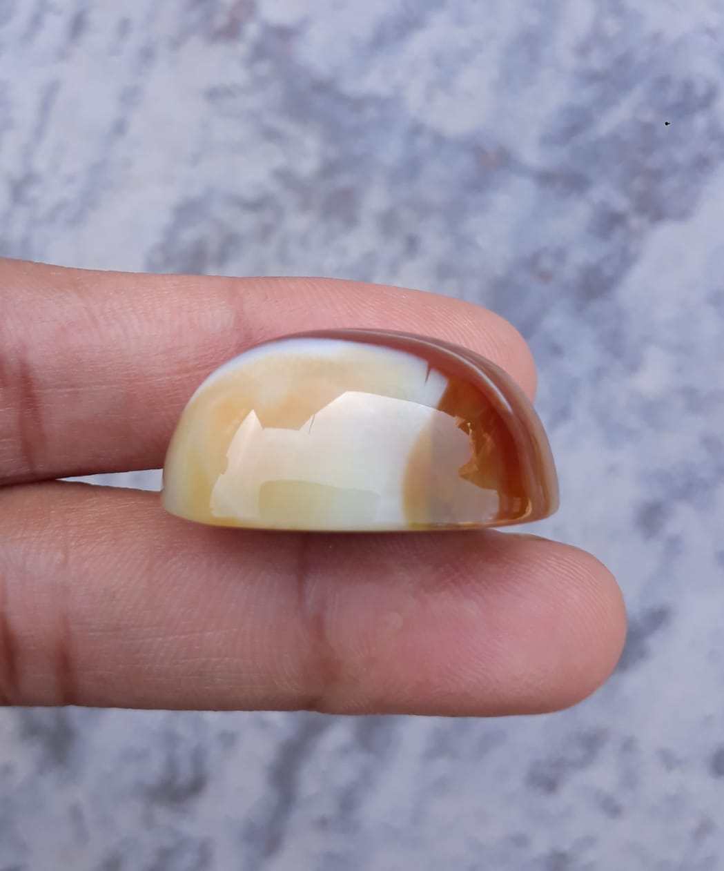 50ct Banded Agate - Sulaimani Aqeeq - 29x20x14mm