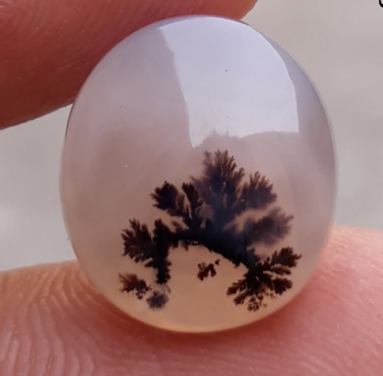 8ct Natural Dendritic Agate - Shajri Aqeeq