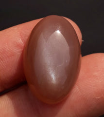 Natural Peach Moonstone - Moonstone For Sale - June Birthstone - Oval Cabochon - 24x10mm
