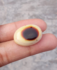 21.6ct Natural Eye Agate For Sale - Aqeeq - Dimension 22x16x7mm