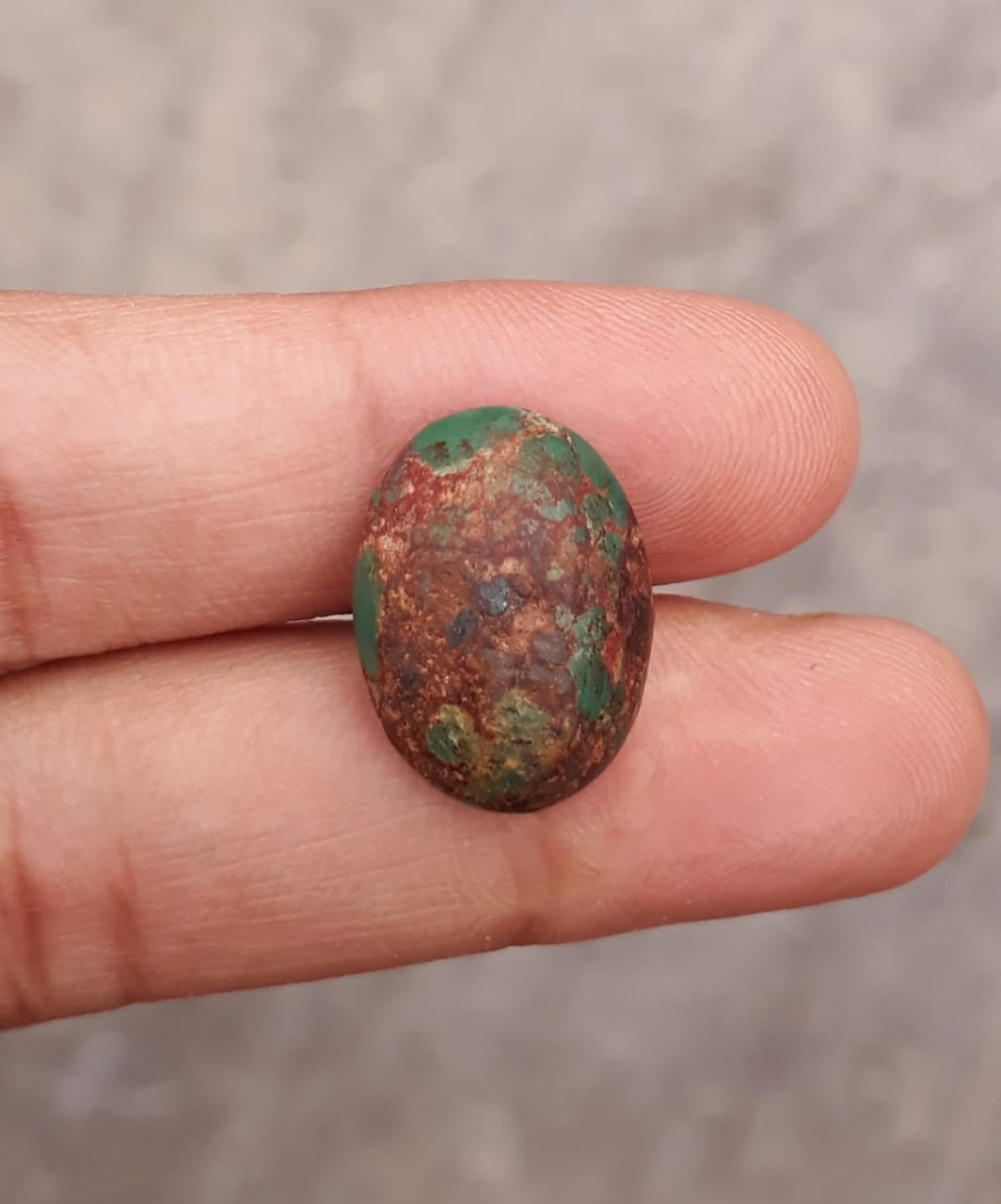 Natural Turquoise, Green Matrix Turquoise, Shajri Feroza,Dimensions -17x13mm