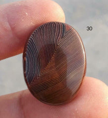 Unique Fortified Agate Cabochon - Sulaimani Aqeeq - 23x17mm