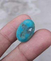 Natural Certified Turquoise - Blue Turquoise Feroza -19ct-20x13mm