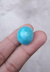 Natural Certified Turquoise  - Blue Turquoise - Shajri Feroza-26ct-20x16 mm