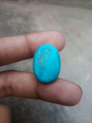 Natural Certified Turquoise  - BlueTurquoise - 26ct-25x17mm