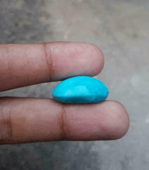 Natural Certified Turquoise  - BlueTurquoise - 26ct-25x17mm